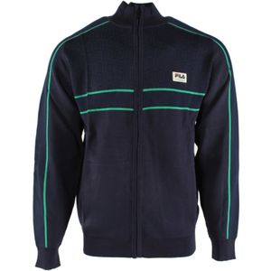 Fila, Heren, Sweatshirts & Hoodies, Blauw, Maat: M Viscose,