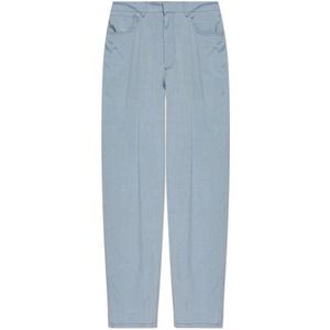 Giorgio Armani, Heren, Broeken, Blauw, Maat: M Zijde,