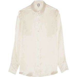 Ines de la Fressange Paris, Dames, Blouses & Shirts, Beige, Maat: S Zijde,