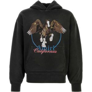 Amiri, Heren, Sweatshirts & Hoodies, Zwart, Maat: XL Katoen,