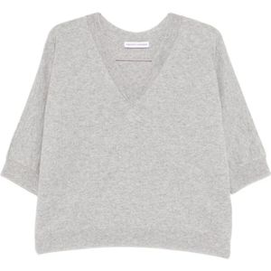 Tabaroni Cashmere, Dames, Truien, Grijs, Maat: S Kasjmier,