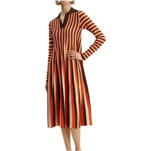 La DoubleJ, Dames, Jurken, Veelkleurig, Maat: L