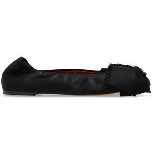 Lanvin Satin Ballet Flats , Black , Dames , Maat: 39 EU