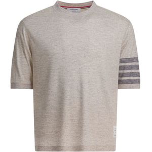 Thom Browne, Heren, Tops, Grijs, Maat: M Wol,