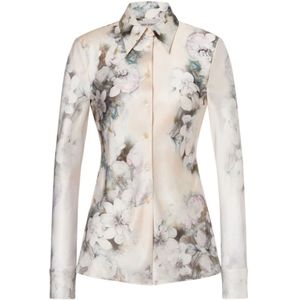 Alberta Ferretti, Dames, Blouses & Shirts, Veelkleurig, Maat: M Viscose,