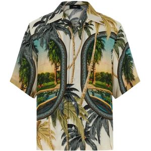 Amiri, Heren, Overhemden, Veelkleurig, Maat: XL Zijde,