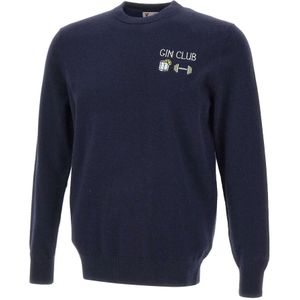 MC2 Saint Barth, Heren, Truien, Blauw, Maat: S Wol,