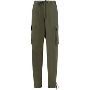 Golden Goose - Cargo Broek - Groen - Viscose - Relaxte Pasvorm