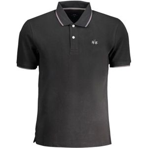 La Martina, Heren, Tops, Zwart, Maat: S Katoen,