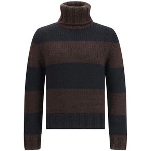 Dolce & Gabbana, Heren, Truien, Bruin, Maat: M Wol,