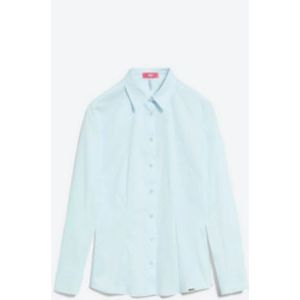 Blouse - Lichtblauw - Knoopsluiting - Zonder Capuchon