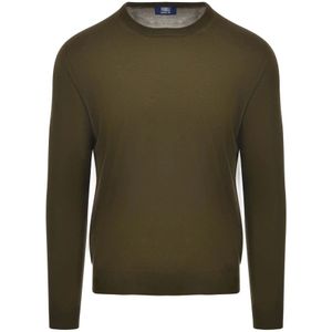 Fedeli, Heren, Truien, Groen, Maat: XL Zijde,
