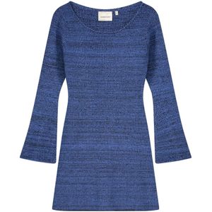 Fabienne Chapot - Jurk - Blauw - Korte Gebreide Jurk