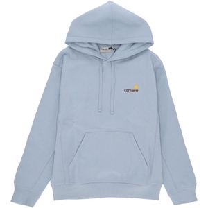 Carhartt Wip, Heren, Sweatshirts & Hoodies, Blauw, Maat: XL Katoen,