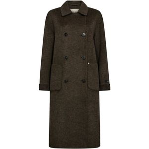 MOS Mosh, Dames, Mantels, Zwart, Maat: XL Wol,