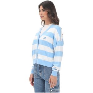 Tommy Jeans, Dames, Truien, Veelkleurig, Maat: S Katoen,