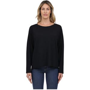 Alpha Studio, Dames, Sweatshirts & Hoodies, Zwart, Maat: XL