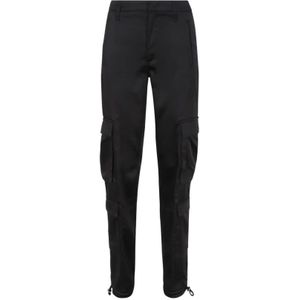 Dondup, Dames, Broeken, Zwart, Maat: W36 Katoen,