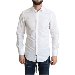 Dolce & Gabbana - Cotton Poplin Shirt - Wit - Longsleeves
