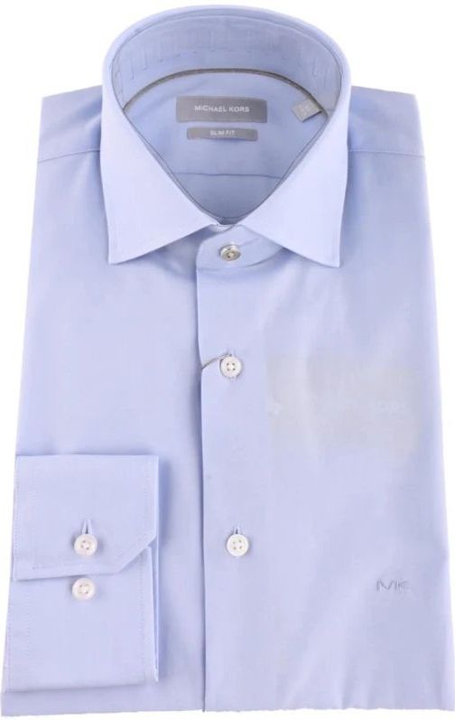 Michael Kors, Heren, Overhemden, Blauw, Maat: M Katoen,