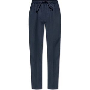 Dolce & Gabbana, Heren, Broeken, Blauw, Maat: M Linnen,