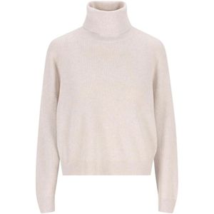 Brunello Cucinelli, Dames, Truien, Beige, Maat: XS Zijde,