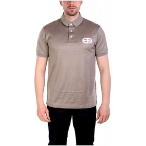 Emporio Armani, Heren, Tops, Beige, Maat: L Jersey,
