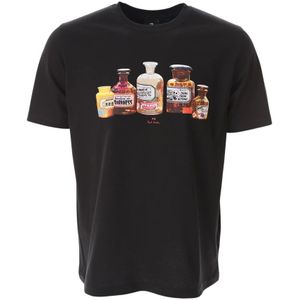 PS By Paul Smith, Heren, Tops, Zwart, Maat: S Katoen,