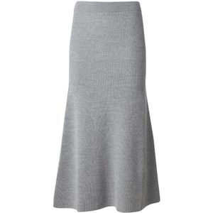 Max Mara, Dames, Rokken, Grijs, Maat: M Wol,