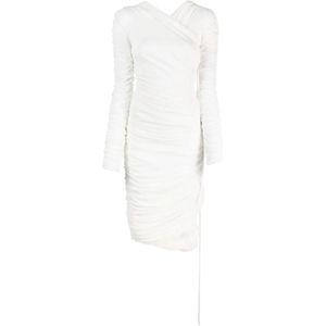 Khaite, Dames, Jurken, Wit, Maat: S Zijde,