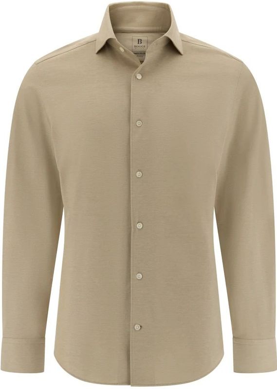 Boggi Milano - Overhemden - Beige - Jersey