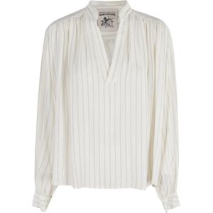Semicouture, Dames, Blouses & Shirts, Wit, Maat: S Zijde,