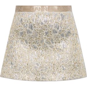 Ganni, Dames, Rokken, Grijs, Maat: S