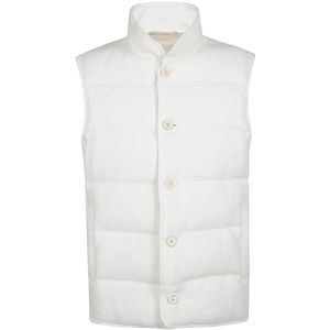 Eleventy, Heren, Jassen, Wit, Maat: 3XL Linnen,