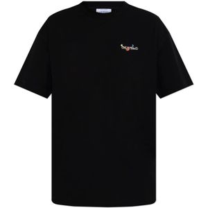 Off White, Dames, Tops, Zwart, Maat: M Katoen,