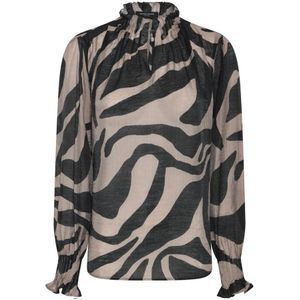 Bruuns Bazaar, Dames, Blouses & Shirts, Zwart, Maat: XS Viscose,