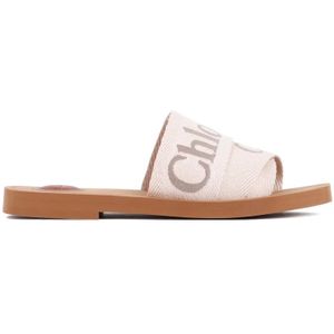Chloé, Dames, Schoenen, Beige, Maat: 36 EU Linnen,