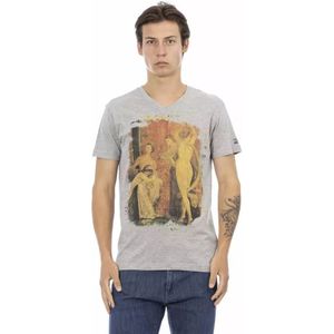 Trussardi, Heren, Tops, Grijs, Maat: M Katoen,