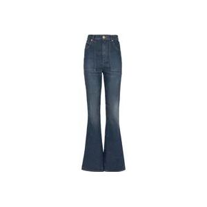 Balmain Vintage uitlopende spijkerbroek , Blue , Dames , Maat: XS