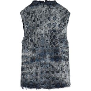 Diesel, Dames, Tops, Grijs, Maat: L Katoen,