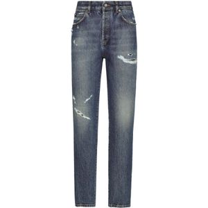 Dolce & Gabbana, Dames, Jeans, Blauw, Maat: M Denim,
