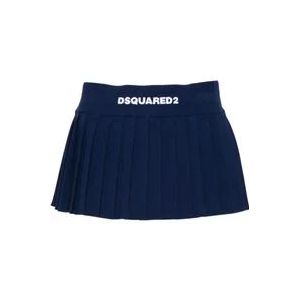 Dsquared2 Stijlvolle korte rok voor vrouwen , Blue , Dames , Maat: S