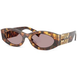 Miu Miu - 11Ws - Zonnebril - Bruin - Acetaat - 54 mm Lensbreedte