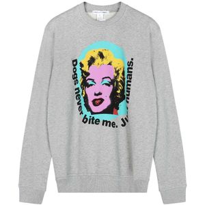 Comme des Garçons, Heren, Sweatshirts & Hoodies, Grijs, Maat: M Katoen,