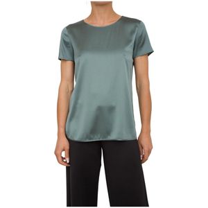 Max Mara, Dames, Tops, Groen, Maat: S Zijde,