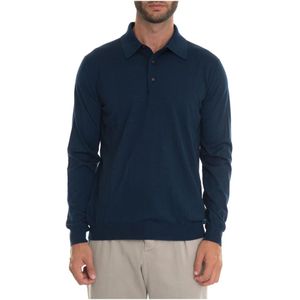 Kiton, Heren, Tops, Blauw, Maat: L Zijde,