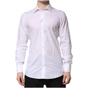 DOLCE & GABBANA - GOLD - Overhemd - Wit - Slim Fit - Lange Mouwen