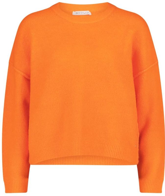 Betty & Co, Dames, Truien, Oranje, Maat: S Leer,