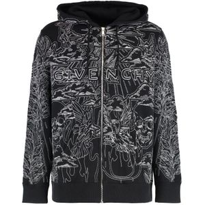 Givenchy, Heren, Sweatshirts & Hoodies, Zwart, Maat: L Katoen,