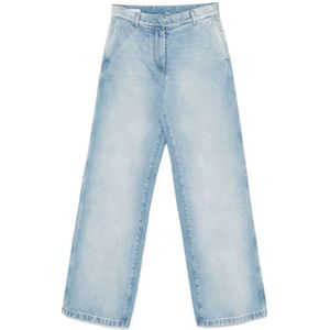 Dries Van Noten, Dames, Jeans, Blauw, Maat: S Denim,